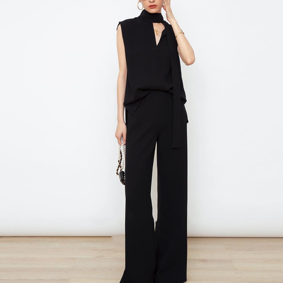 春夏紙片人仿醋酸上衣/氣質褲子（規格可選）