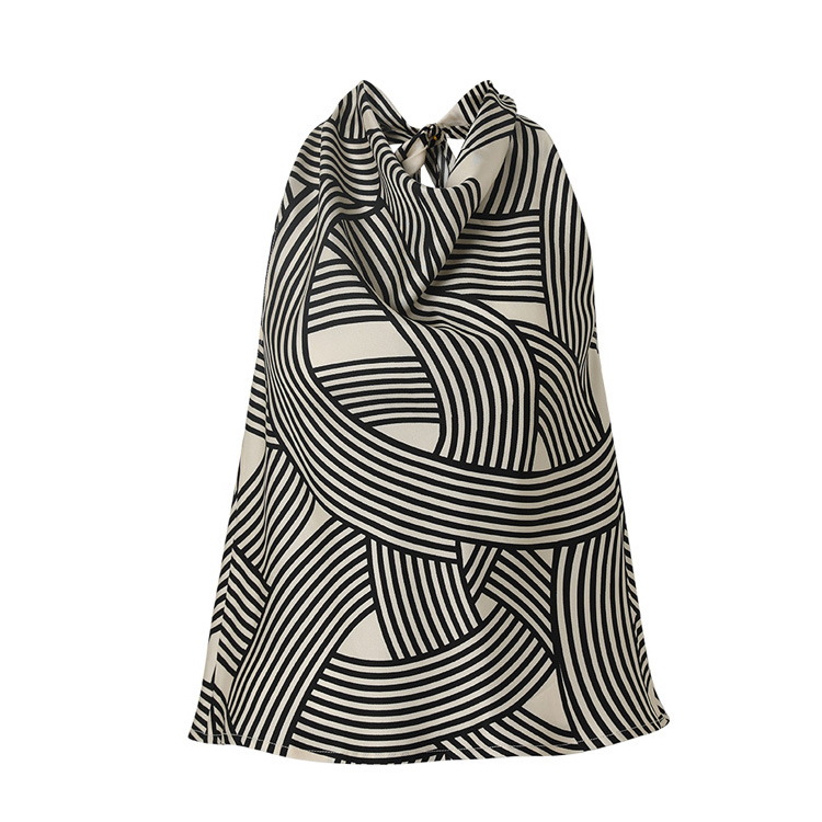 春夏羅馬線條掛脖背心