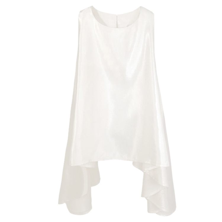 夏季無袖不規則氣質背心