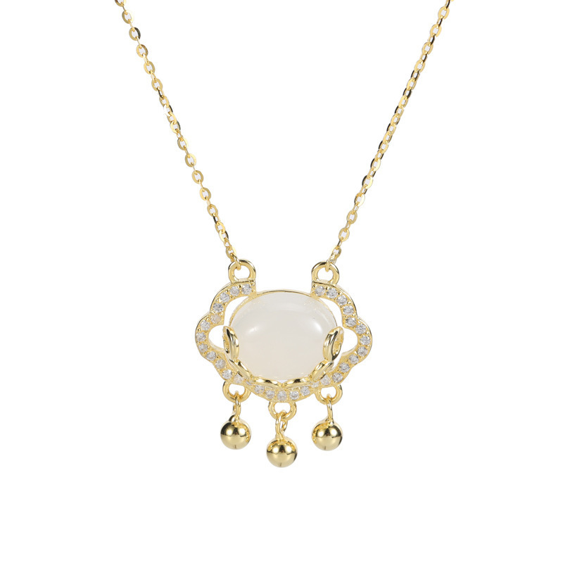 如意祥雲平安鎖項鏈