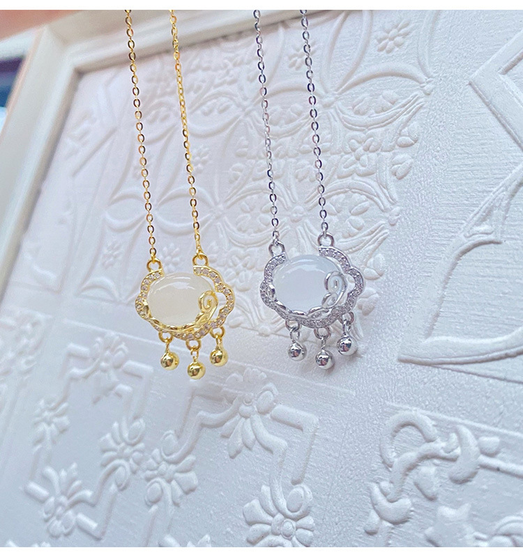 如意祥雲平安鎖項鏈