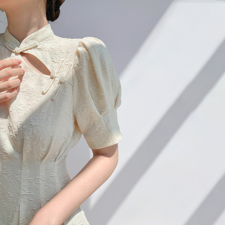 夏季氣質改良旗袍優雅連衣裙