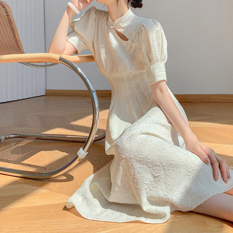 夏季氣質改良旗袍優雅連衣裙
