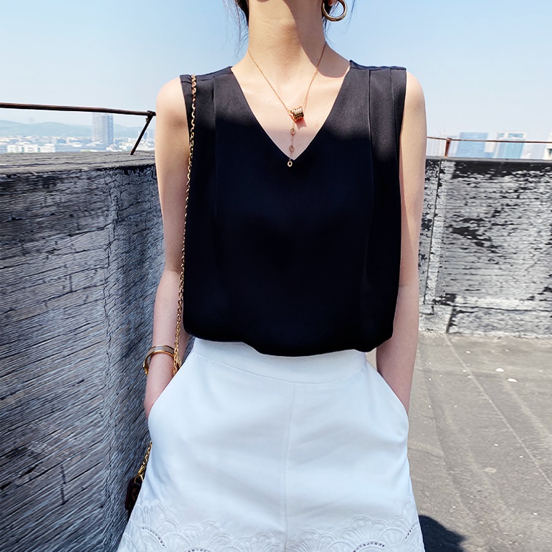 夏季V領通勤氣質背心