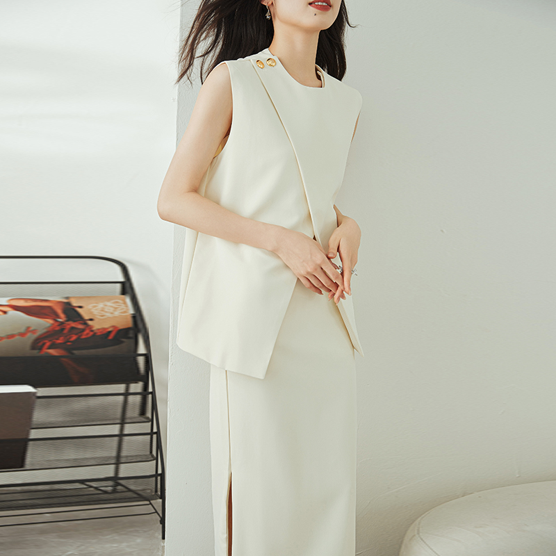 夏季不規則馬甲/高腰通勤半裙（規格可選）