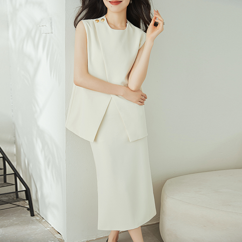 夏季不規則馬甲/高腰通勤半裙（規格可選）