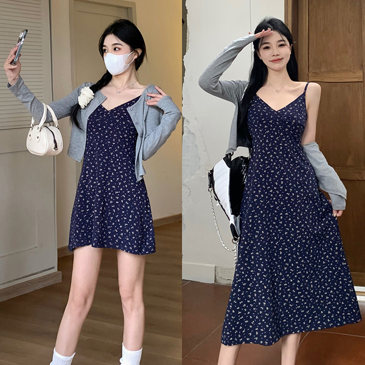春夏顯瘦開衫/碎花短款連衣裙/長款吊帶裙（規格可選）