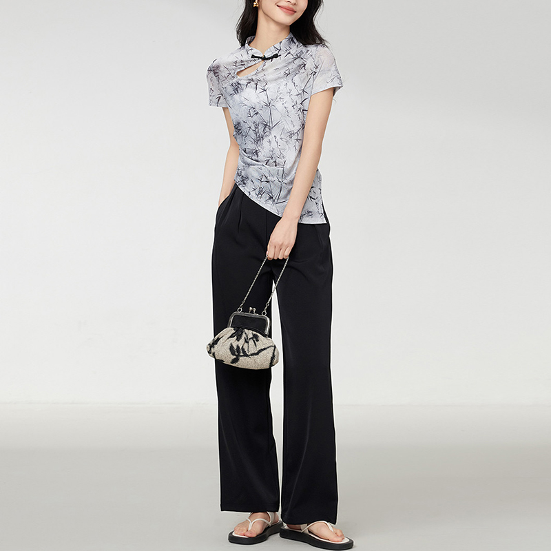 夏季旗袍改良氣質短袖上衣