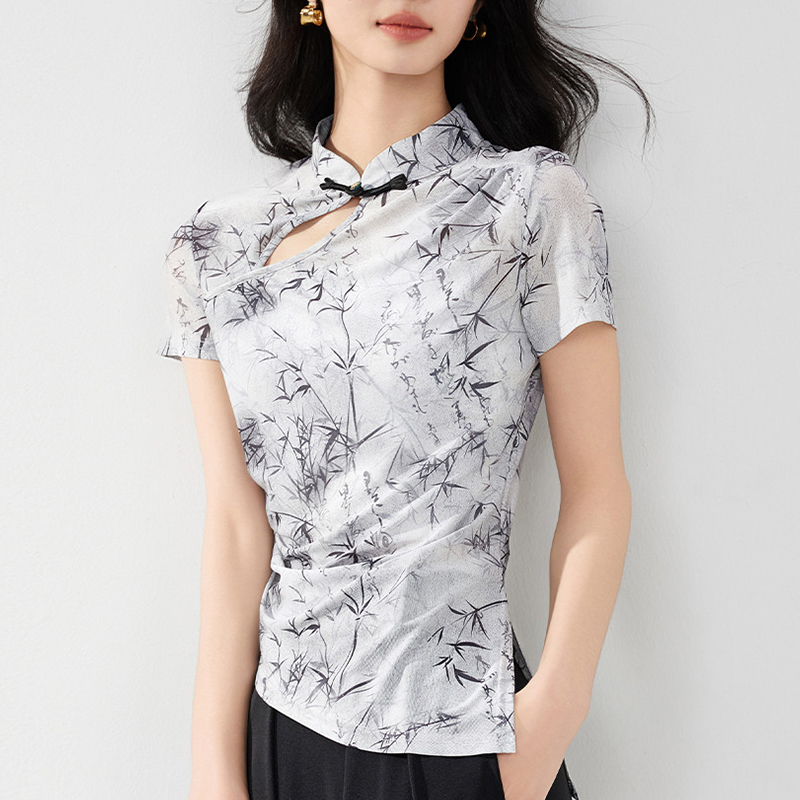 夏季旗袍改良氣質短袖上衣