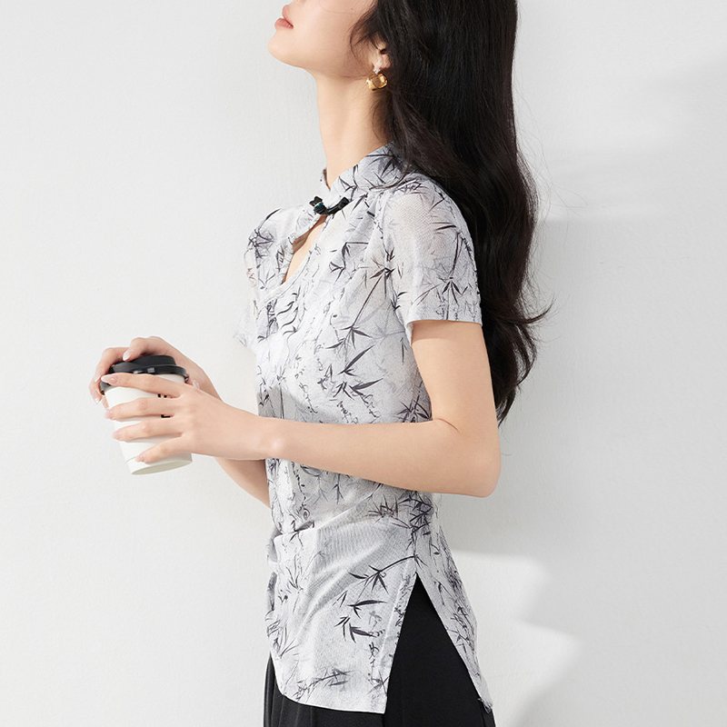 夏季旗袍改良氣質短袖上衣
