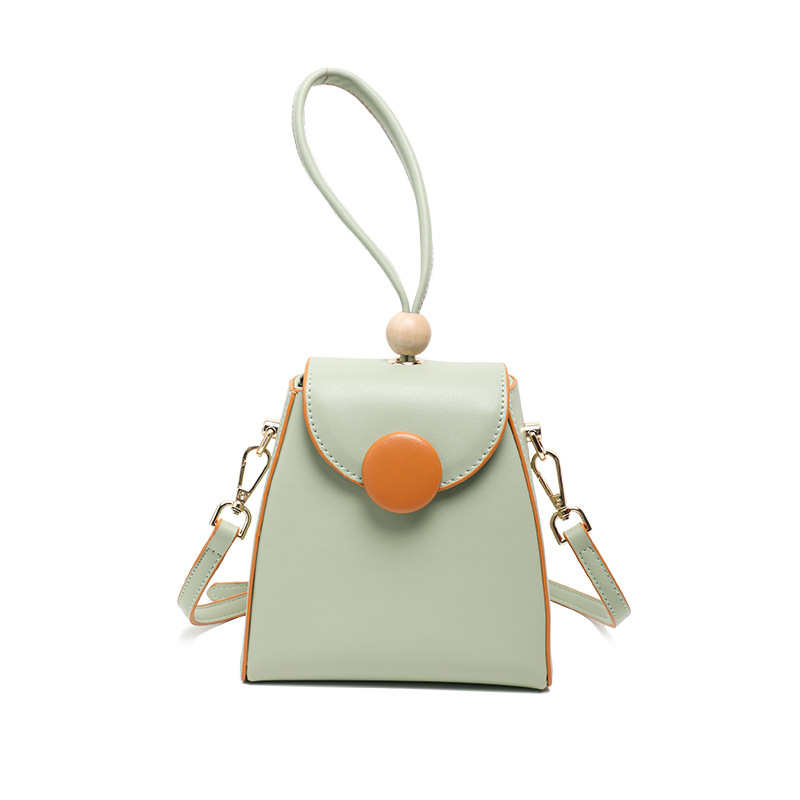 春夏撞色手提斜跨粽子包