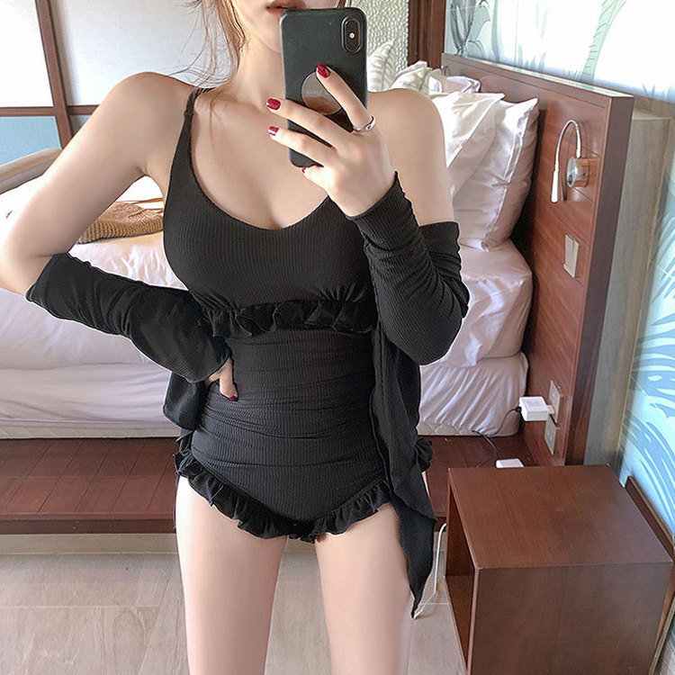 小香風性感保守連體泳衣