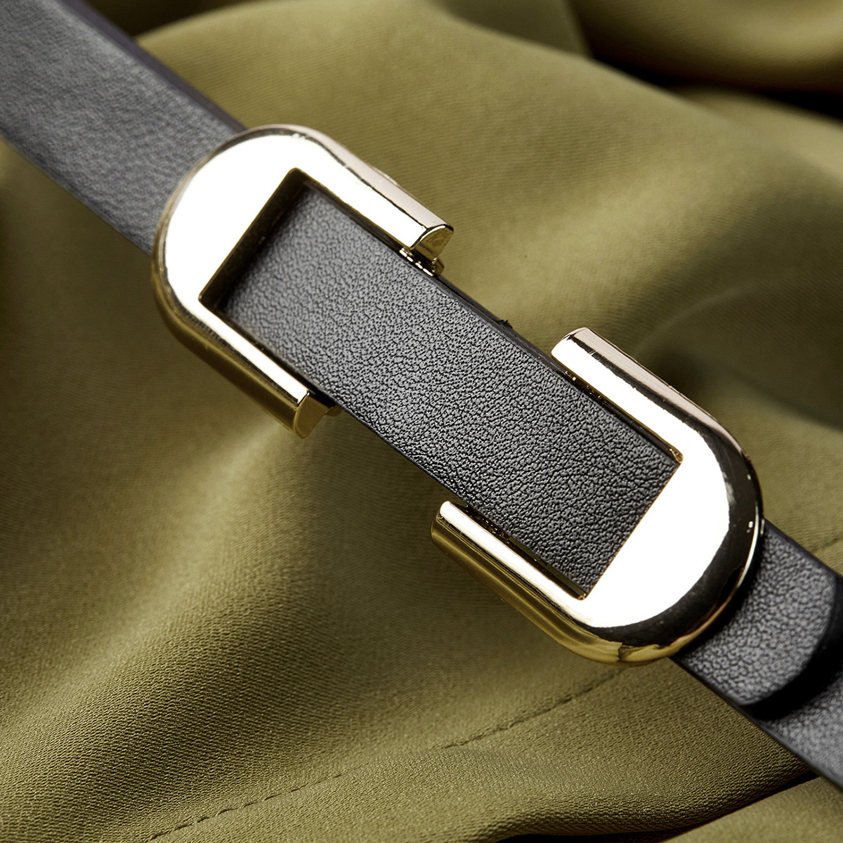 優雅純色襯衫領長袖連身裙