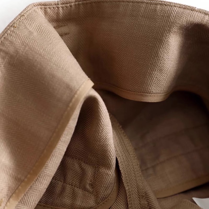 通勤輕薄直筒天絲麻長褲