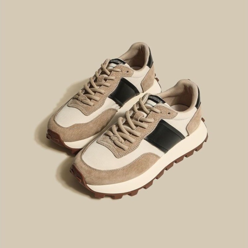 厚底百搭舒適撞色運動跑步鞋