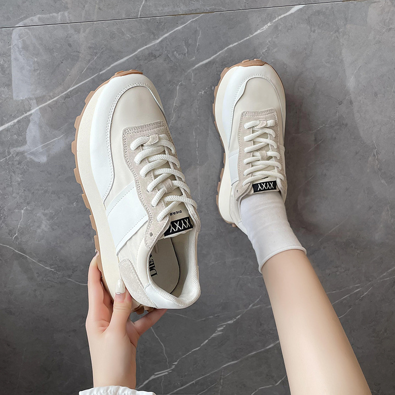 厚底百搭舒適撞色運動跑步鞋