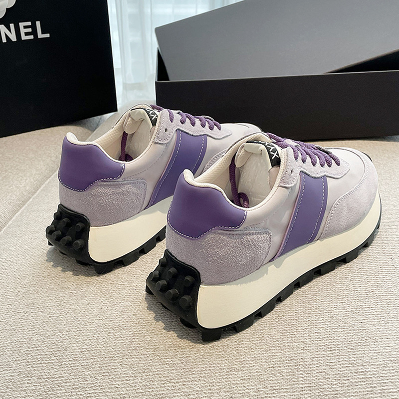 厚底百搭舒適撞色運動跑步鞋