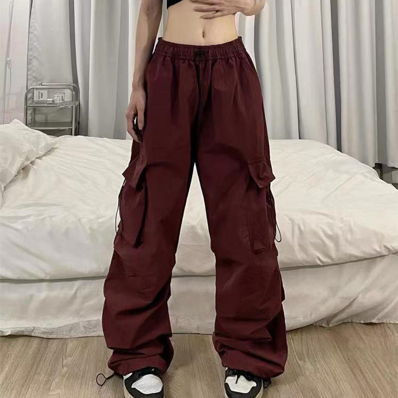 2024美式復古工裝束腳休閒褲