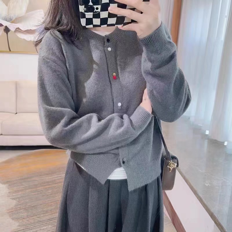 韓系復古圓領毛衣外套