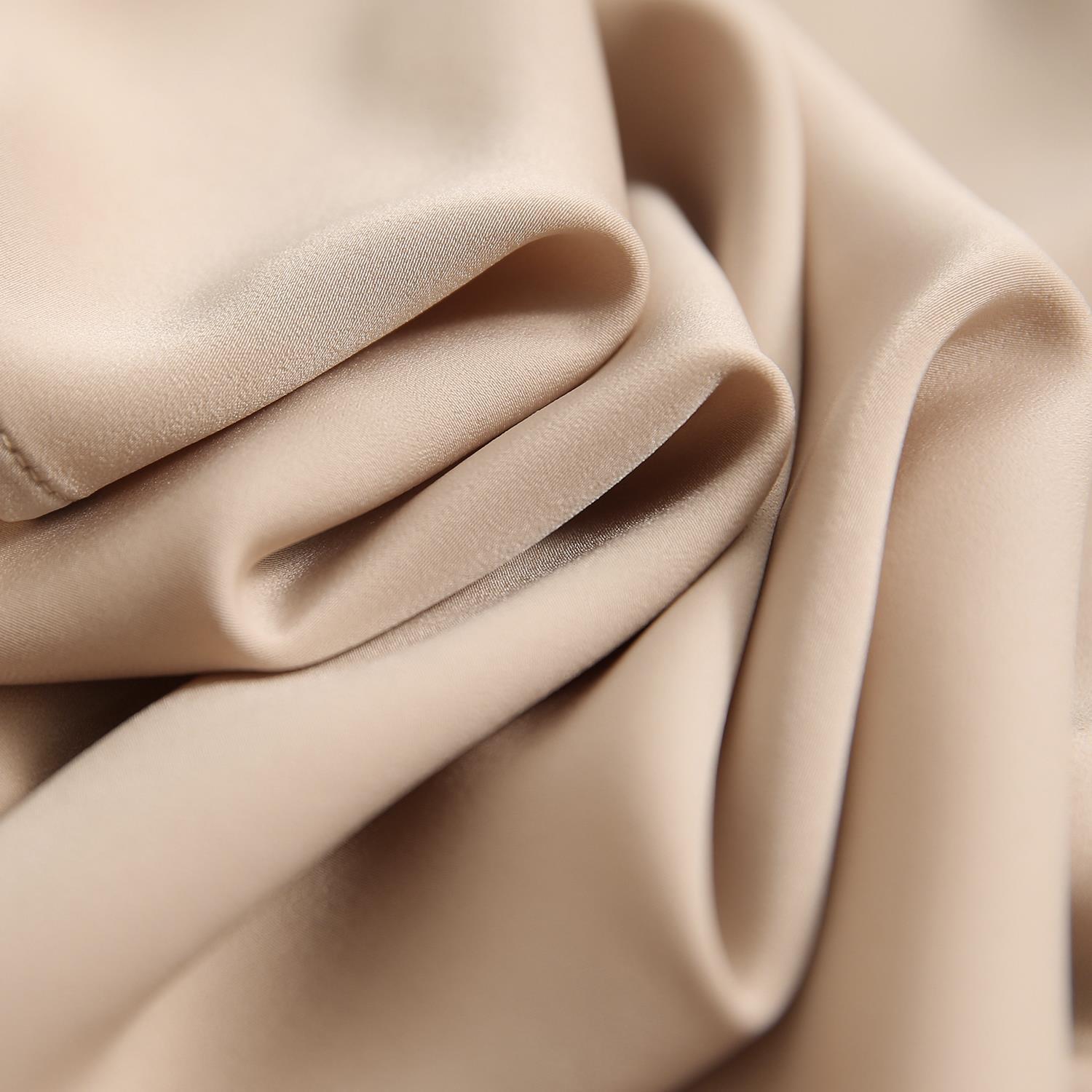 通勤V領鑲鑽雙排扣壓褶襯衫