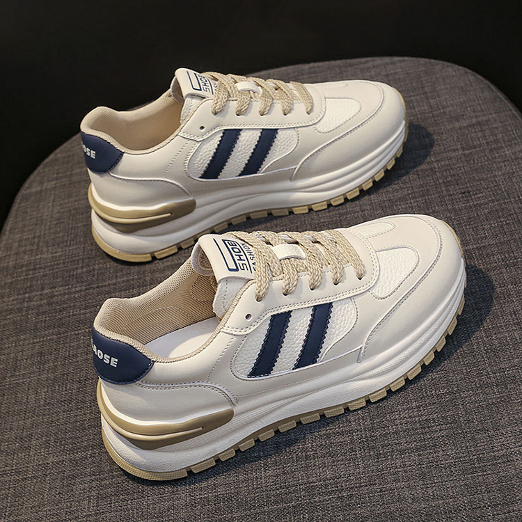 輕量休閒厚底真皮阿甘鞋