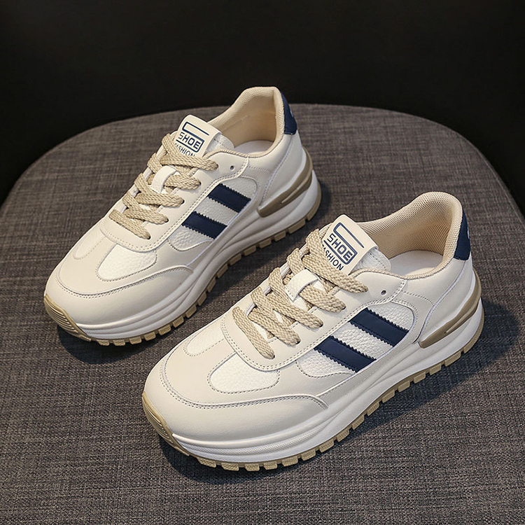 輕量休閒厚底真皮阿甘鞋