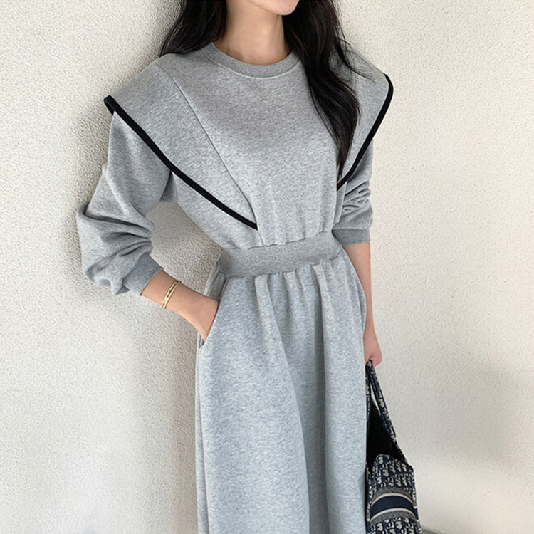 秋冬加絨收腰顯瘦運動裙