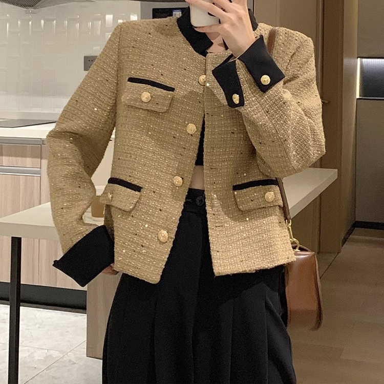 春季秋季新款法式小香風短版外套