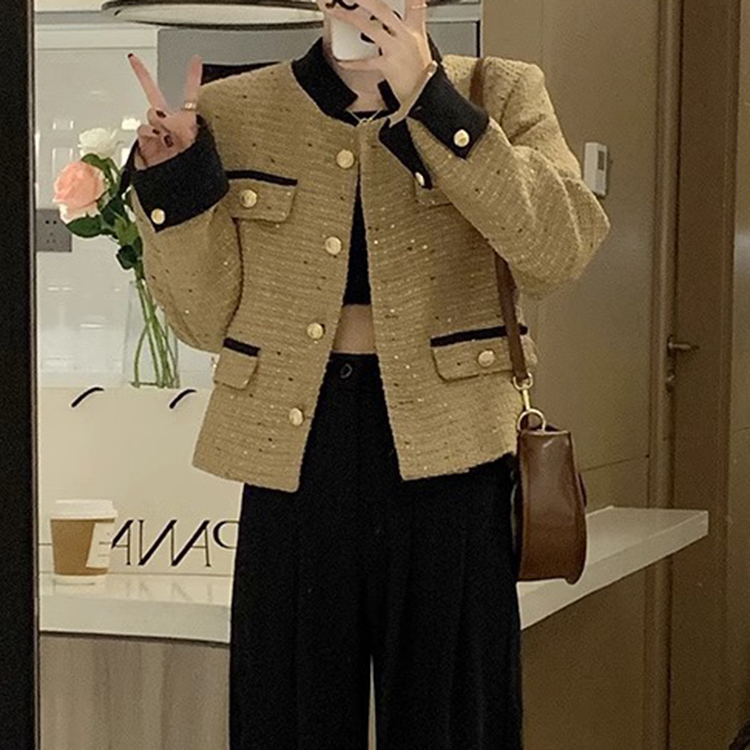 春季秋季新款法式小香風短版外套