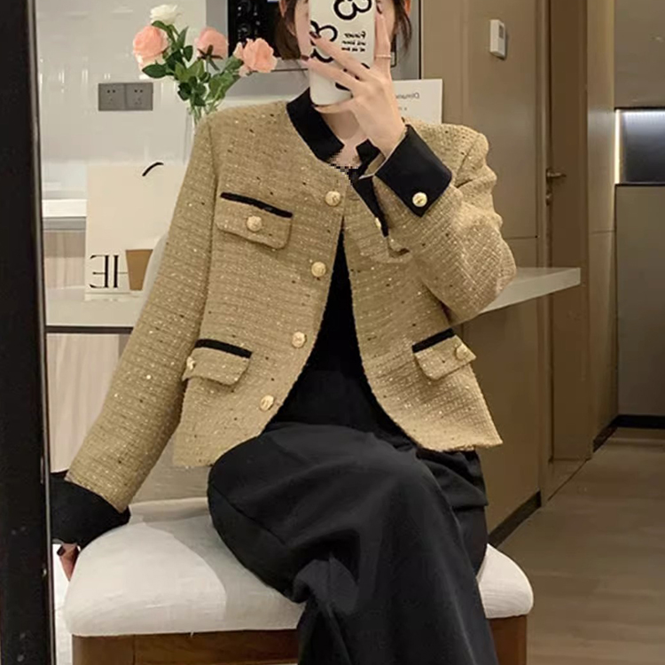 春季秋季新款法式小香風短版外套