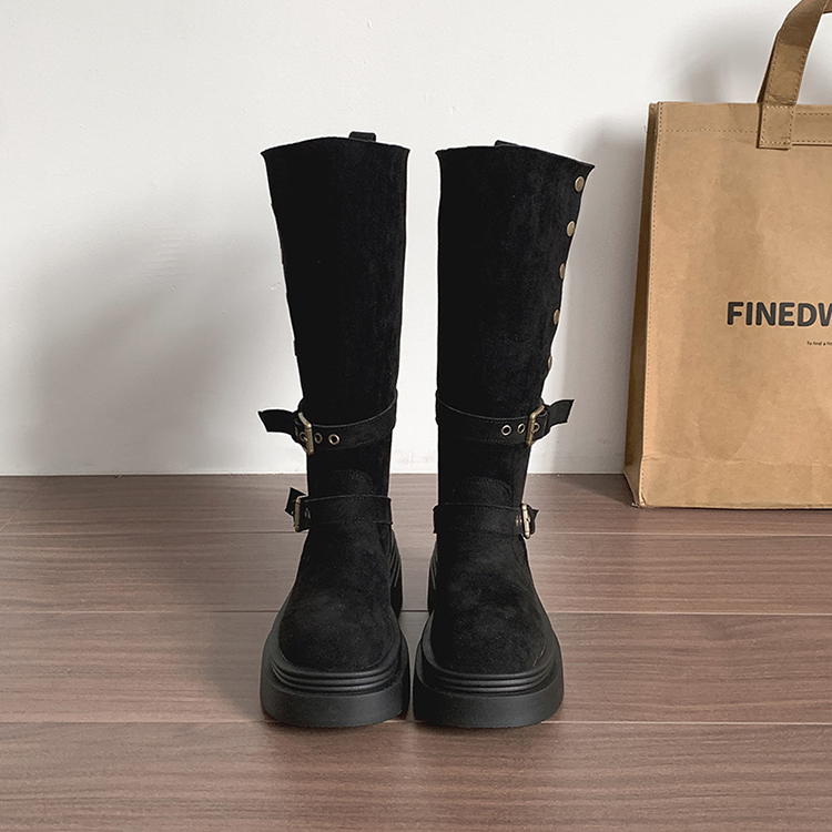 秋冬爆款增高顯瘦復古長靴