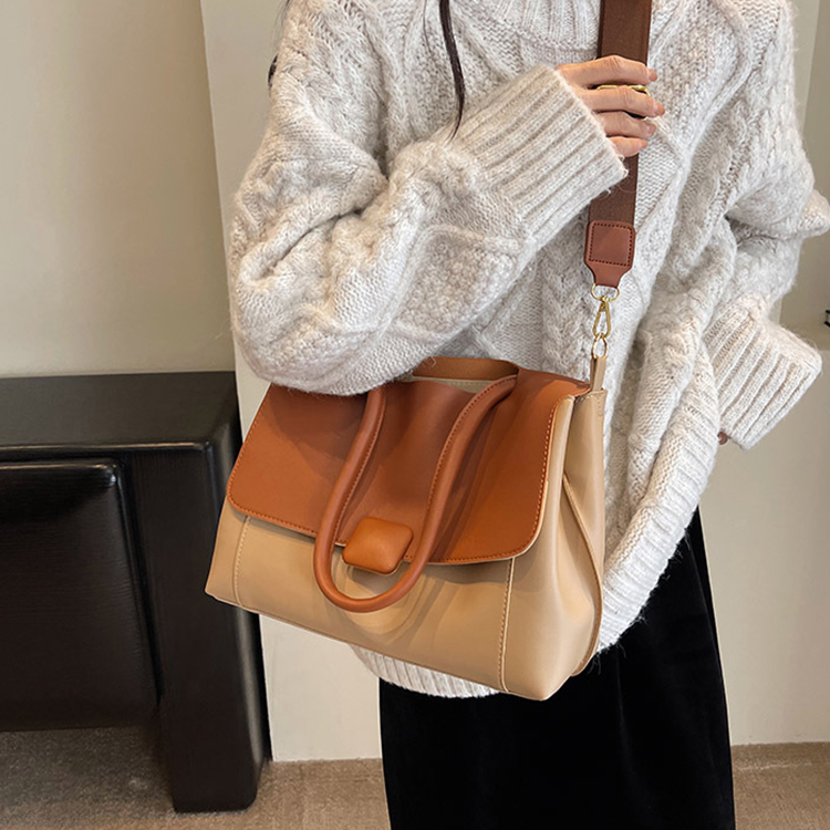 時尚韓係小眾復古大容量斜背包