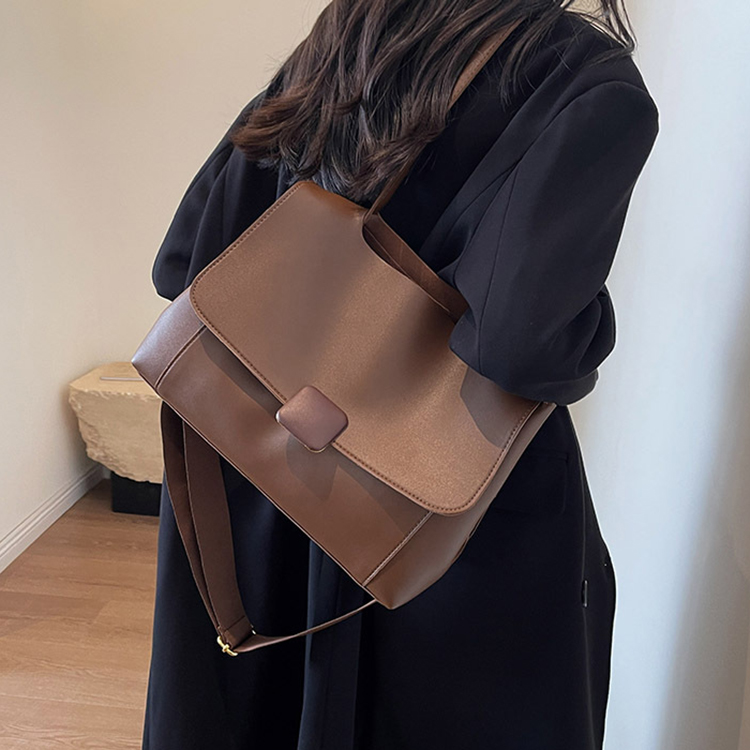 時尚韓係小眾復古大容量斜背包