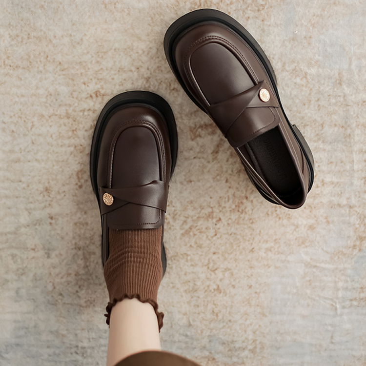 春秋新款日系學院風皮鞋