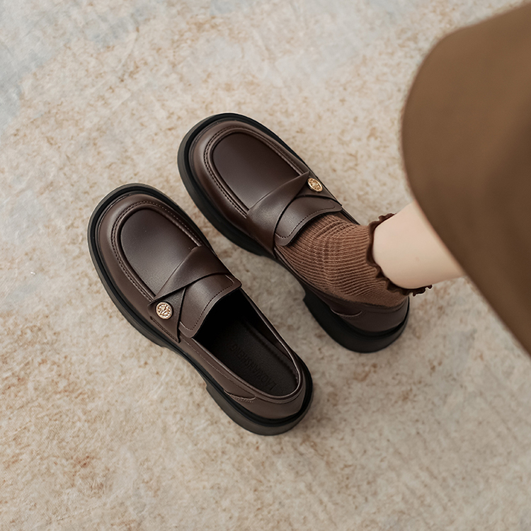 春秋新款日系學院風皮鞋