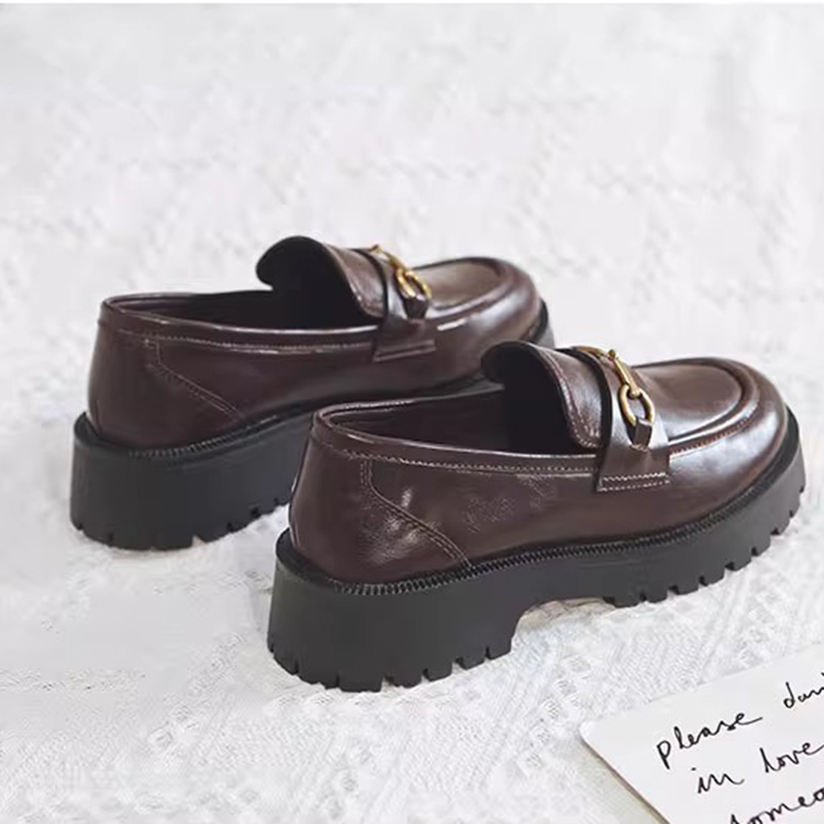 春秋復古金屬扣樂福鞋