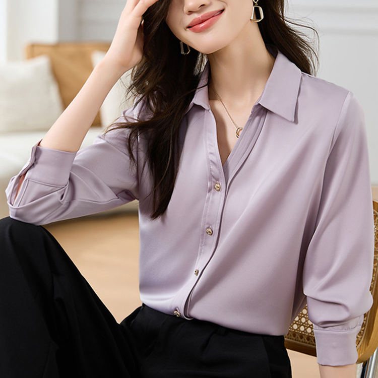 春秋時尚氣質港風襯衫