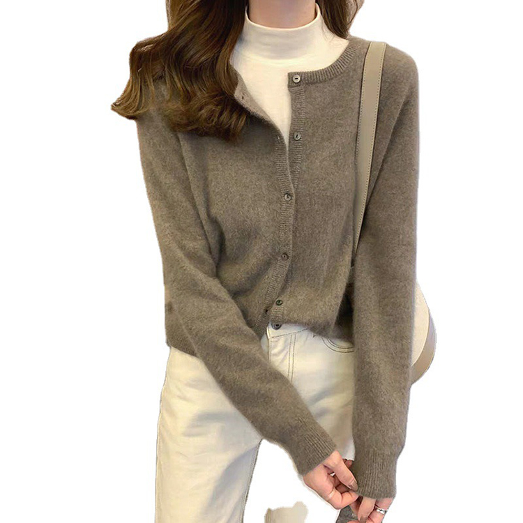 春季新款寬鬆短針織外套（5色）