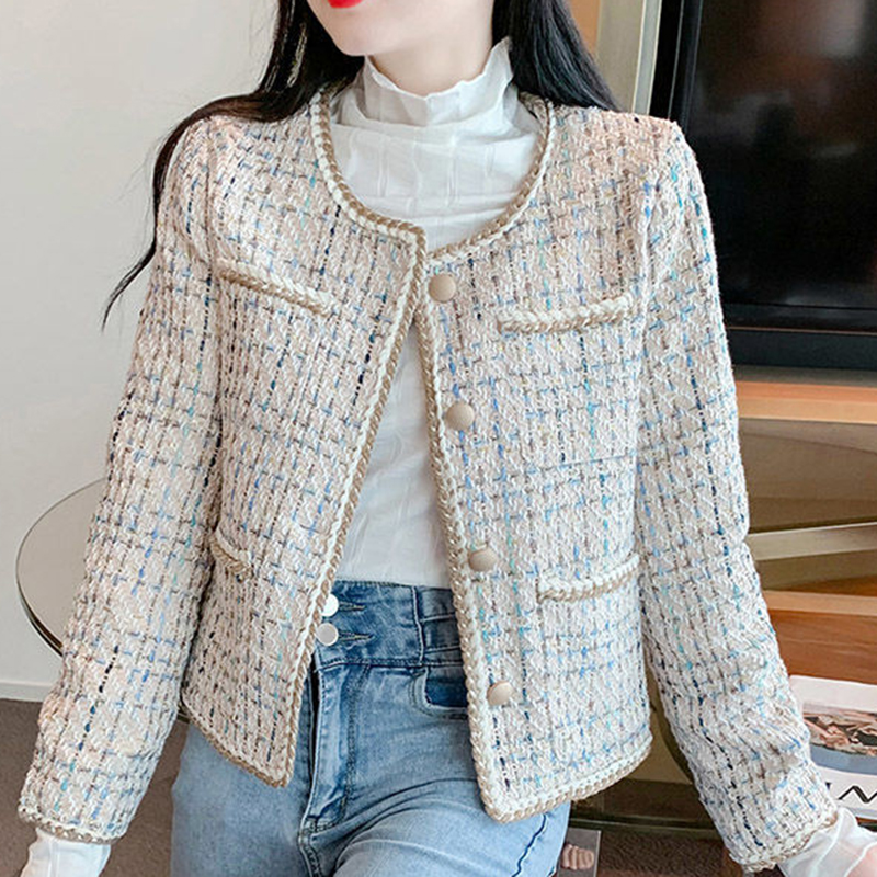 秋季小個子百搭顯瘦小香風外套