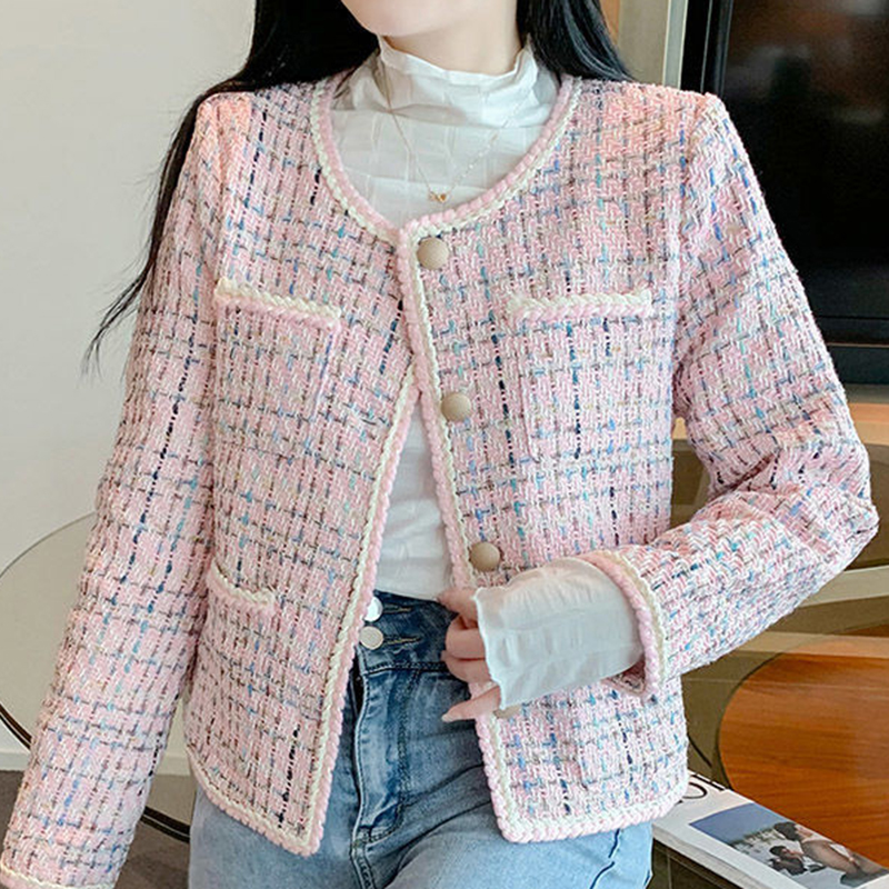 秋季小個子百搭顯瘦小香風外套