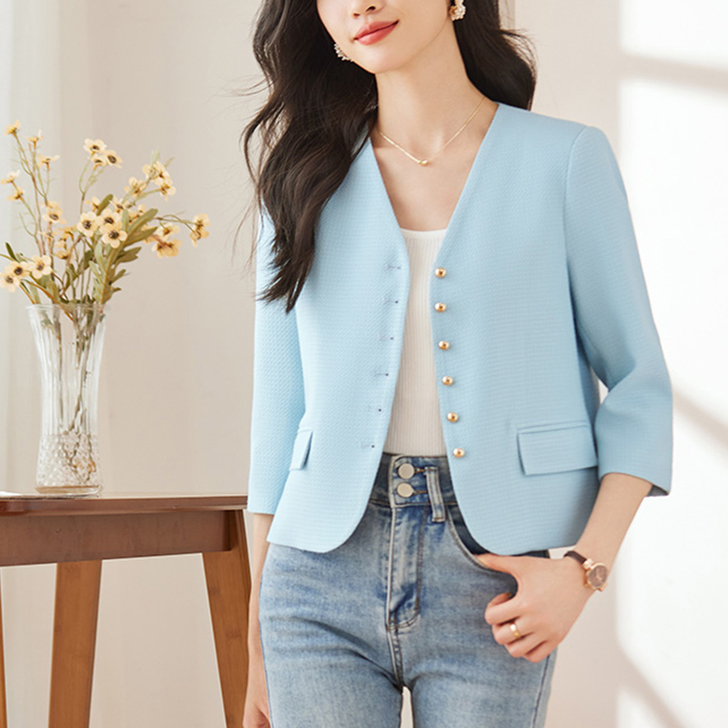 春季高級感氣質小個子小香風西服外套