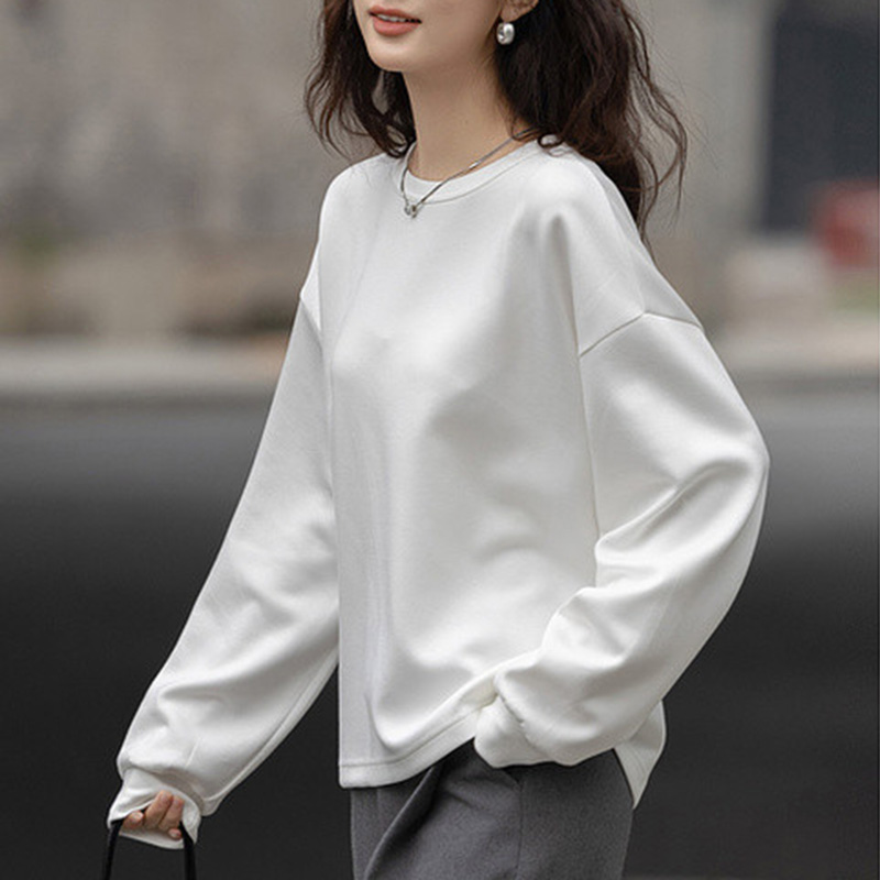 春季設計感開縫蝴蝶結圓領衛衣