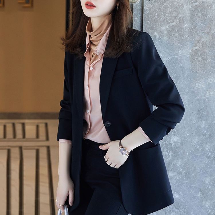 新款禦姐風韓版休閒寬鬆女士小西服