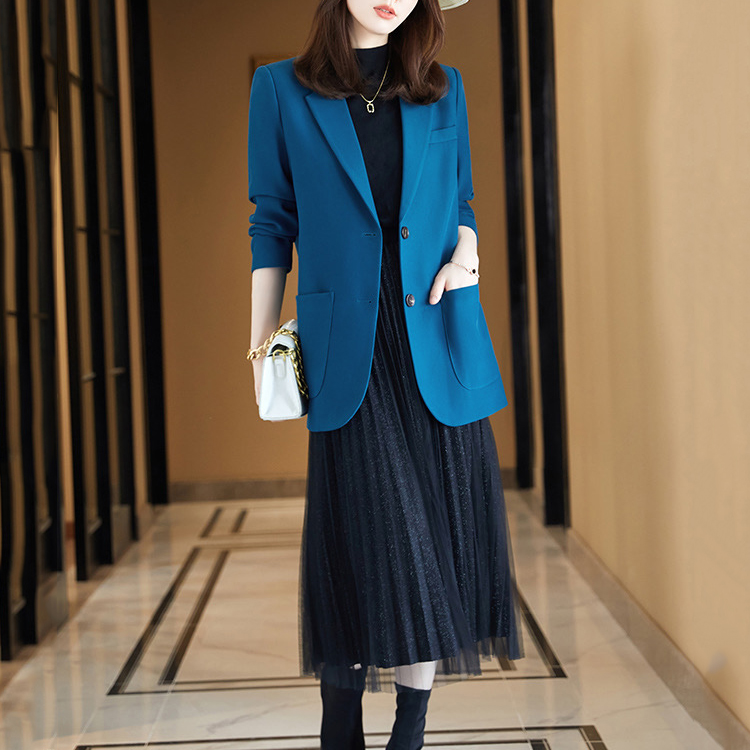 新款禦姐風韓版休閒寬鬆女士小西服