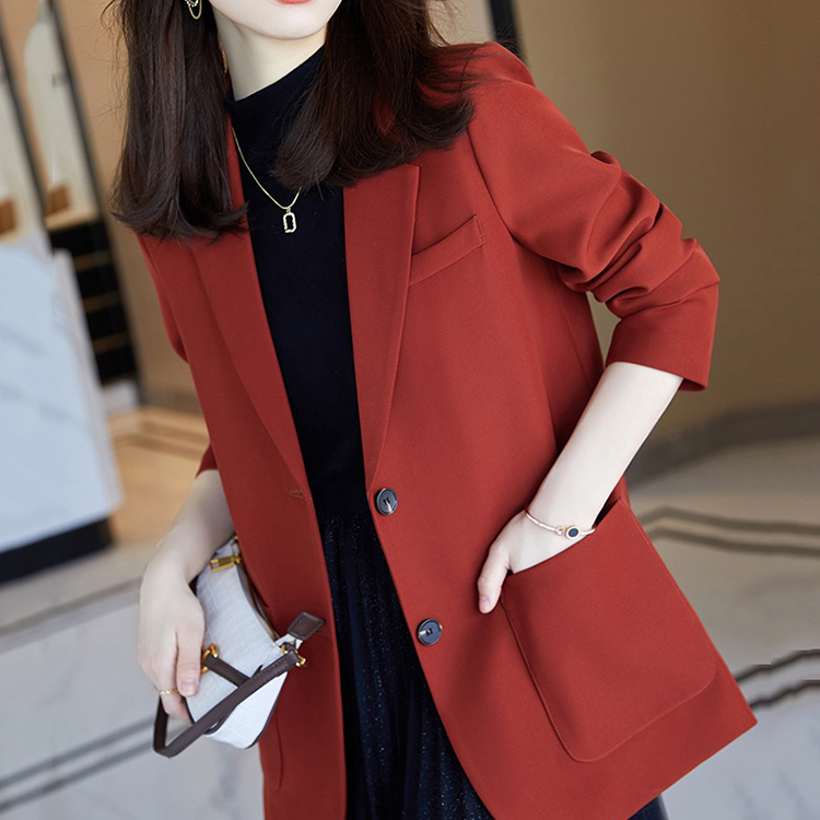 新款禦姐風韓版休閒寬鬆女士小西服