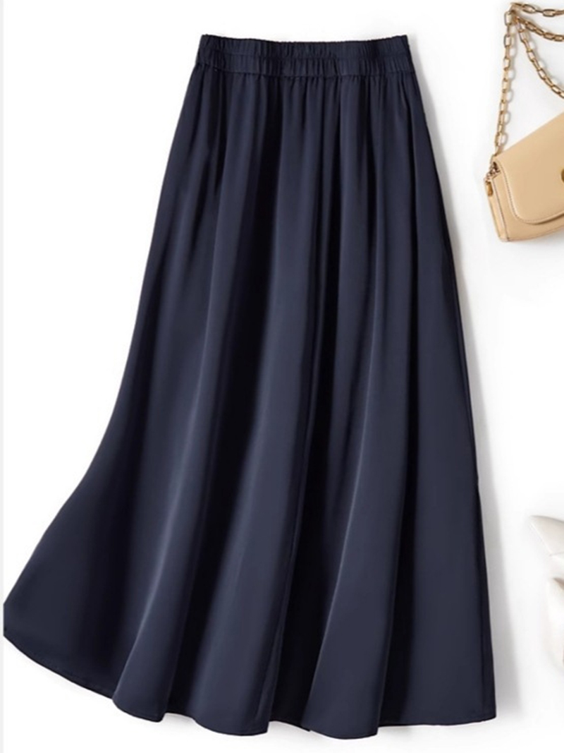 優雅氣質簡約舒適大擺傘裙