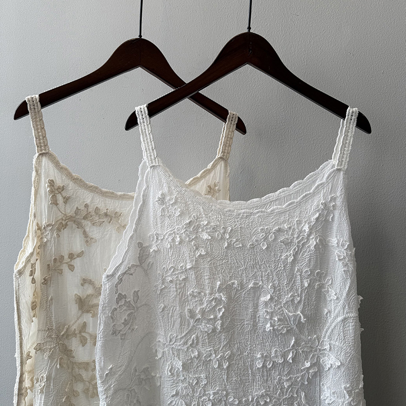 法式鏤空重工刺繡提花蕾絲吊帶