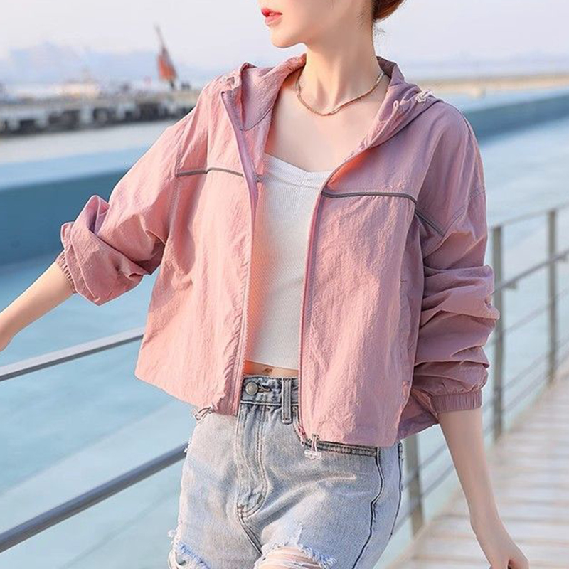 戶外防紫外線短版長袖防曬衣外套（3色）