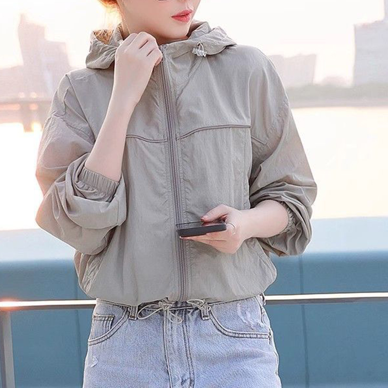 戶外防紫外線短版長袖防曬衣外套（3色）