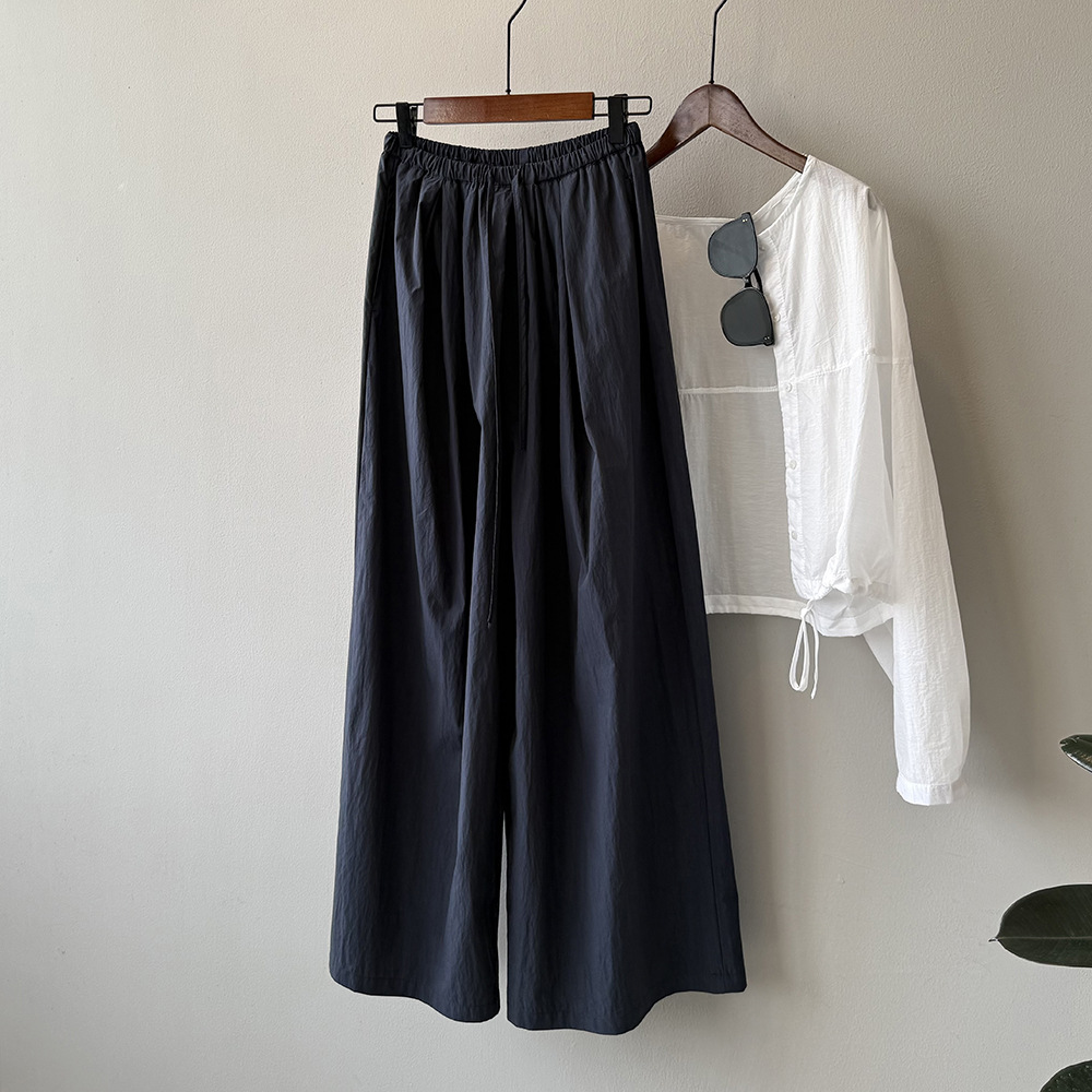 高腰闊腿寬鬆垂感慵懶山本褲（4色）
